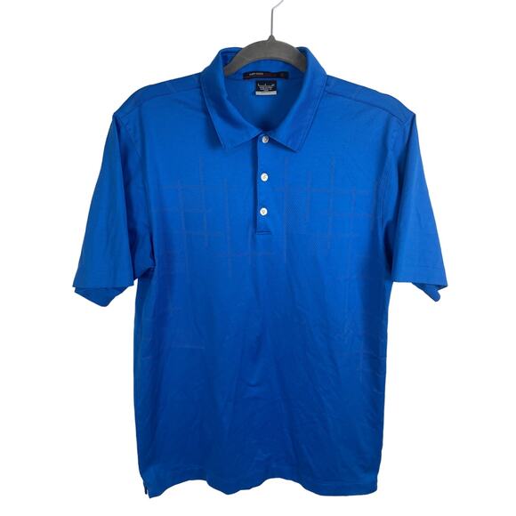 Tiger Woods Collection Mens Dri Fit Blue Short Sleeved Athletic Golf Polo Size S - Picture 1 of 7